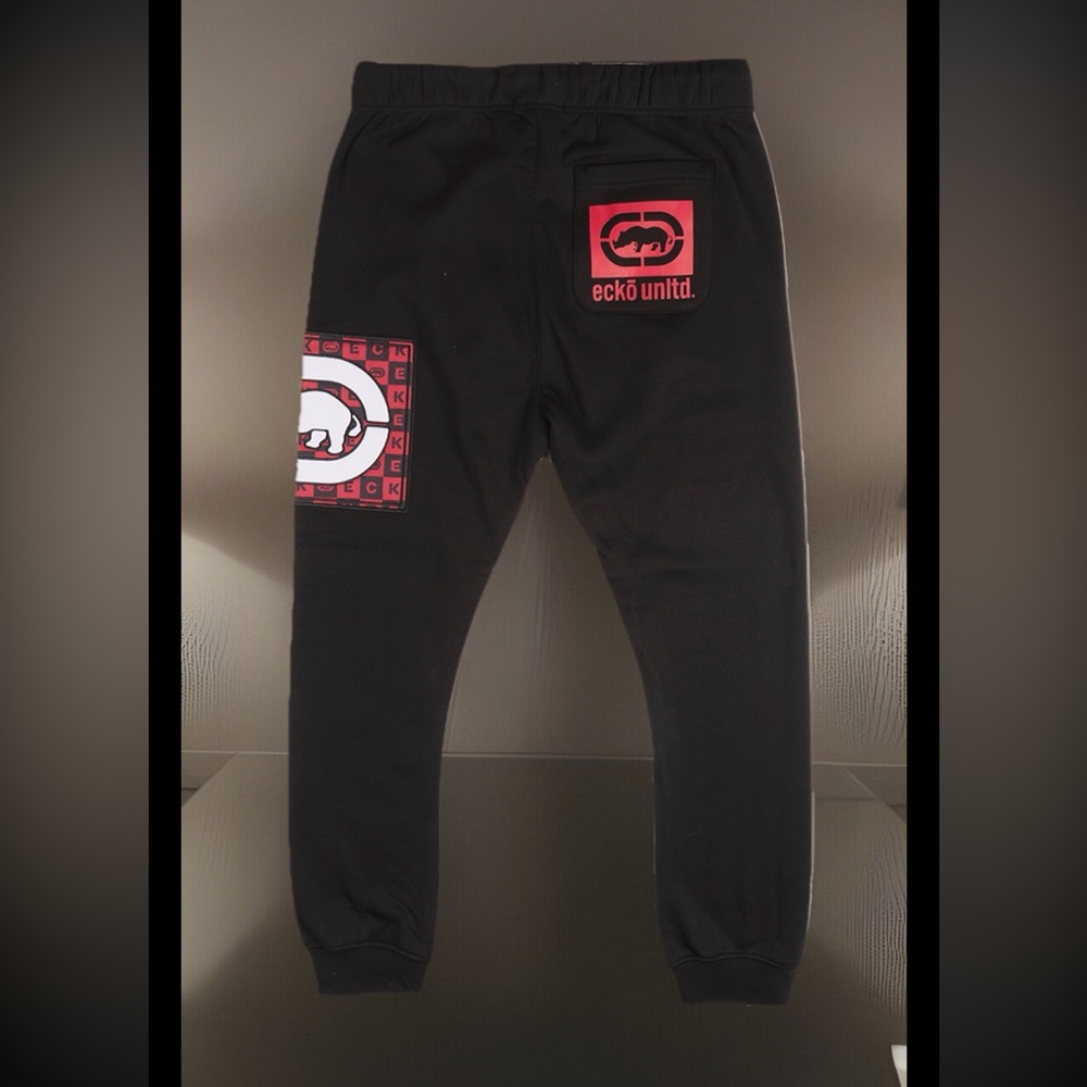 - ECKO UNLTD FLEECE JOGGER PANTS BLACK NWT